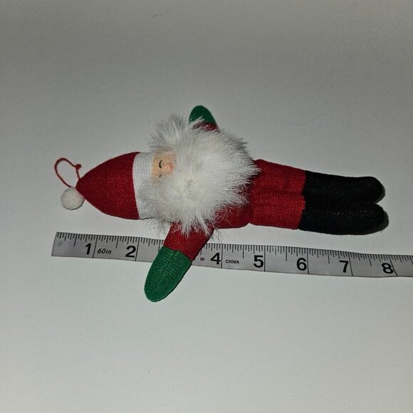 VTG Dan Brechner Santa Claus Plush Ornament 7" Stuffed Toy Christmas Tree Decor - Picture 8 of 8